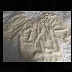 Cream blouse